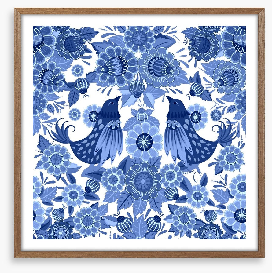 Blue bird bloom