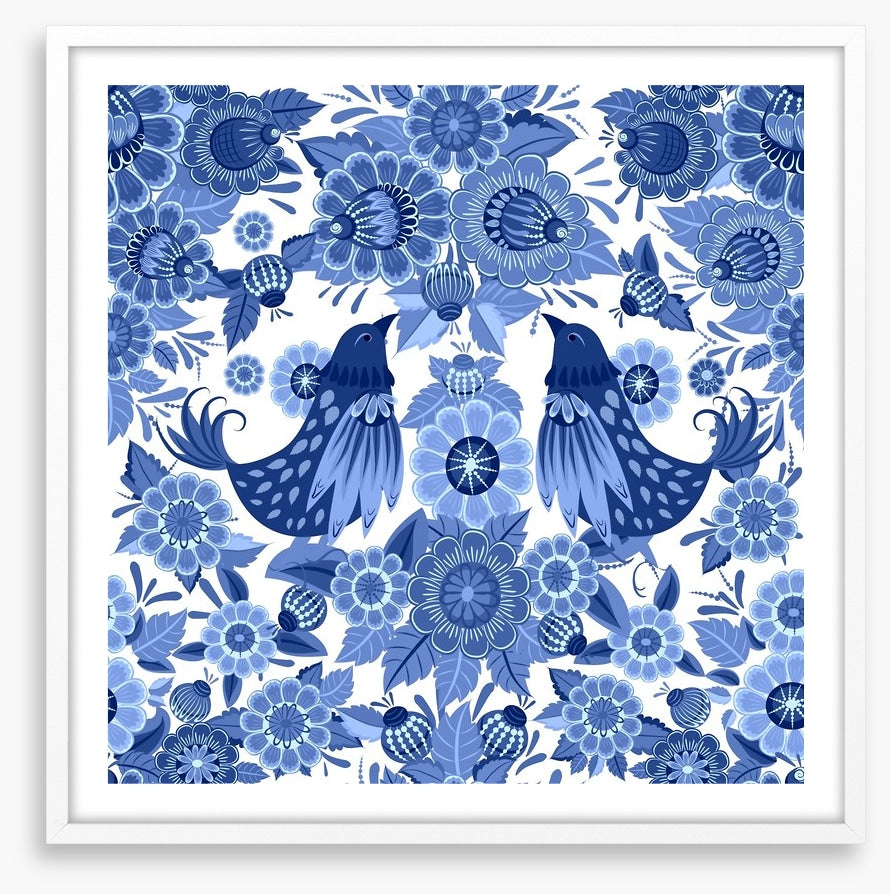 Blue bird bloom