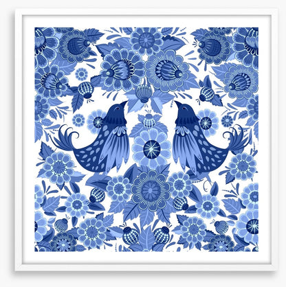 Blue bird bloom
