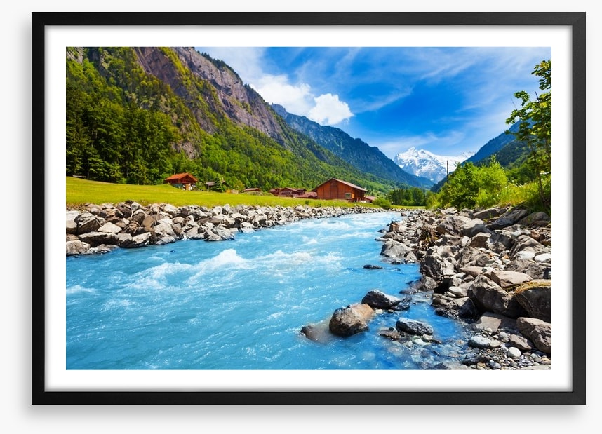 Swiss mountain stream