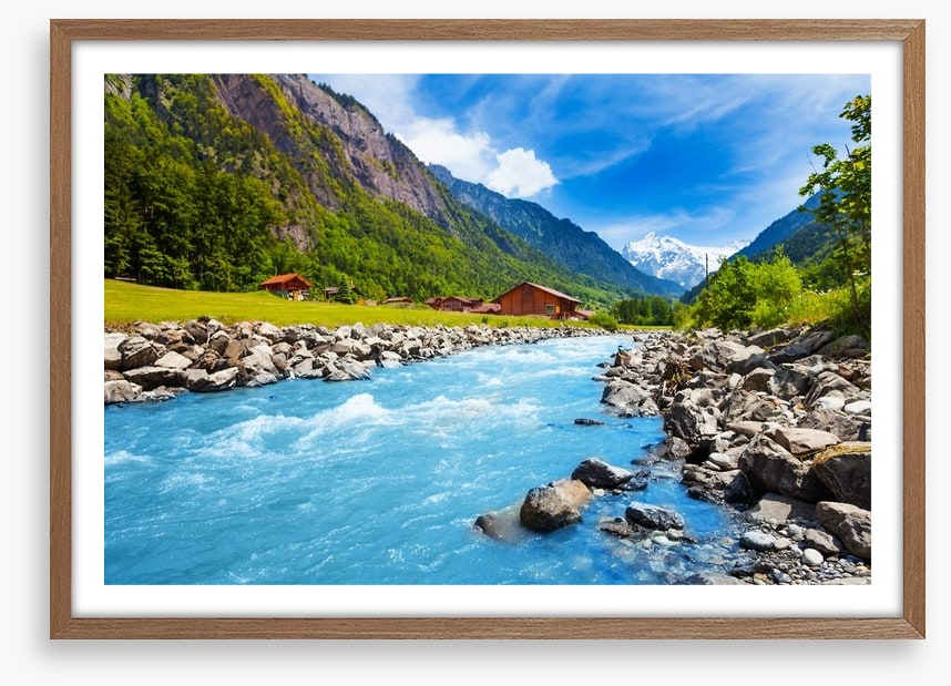 Swiss mountain stream