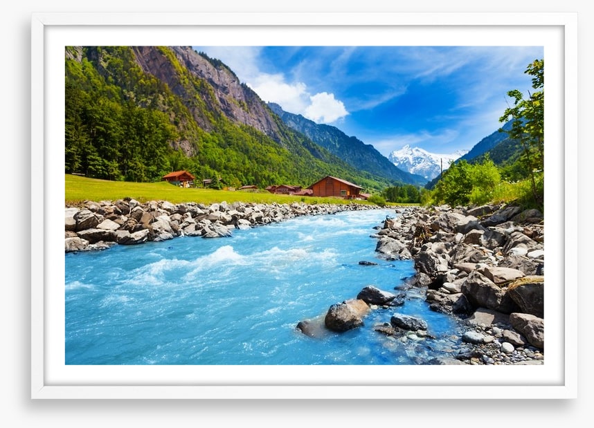 Swiss mountain stream