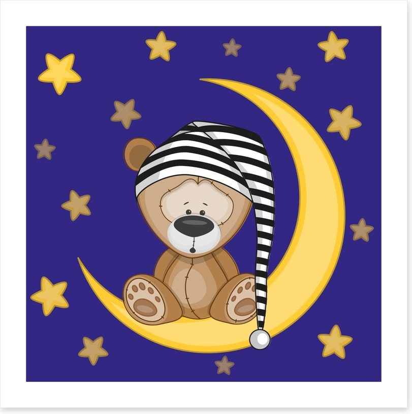 Bear on the moon