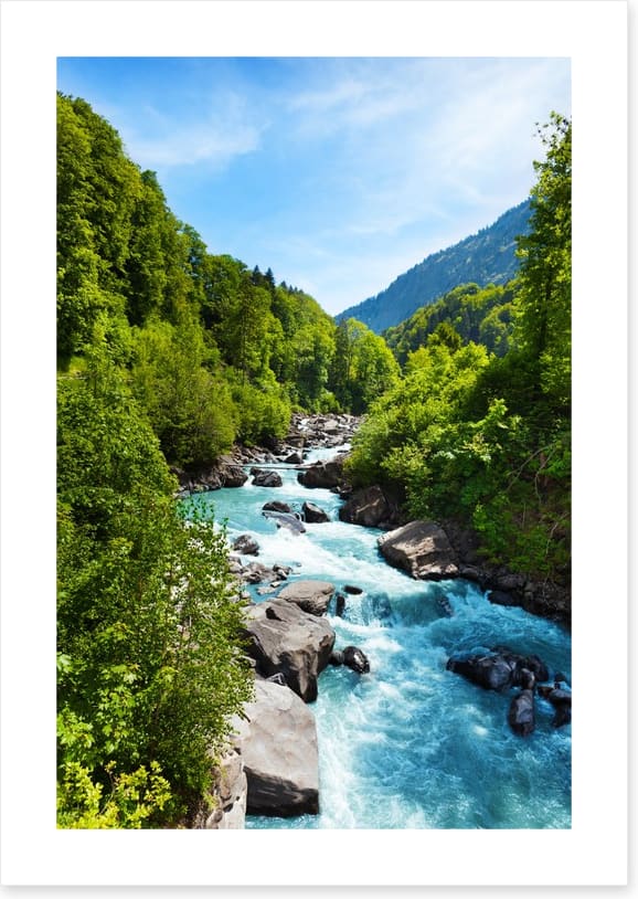 White water rapids