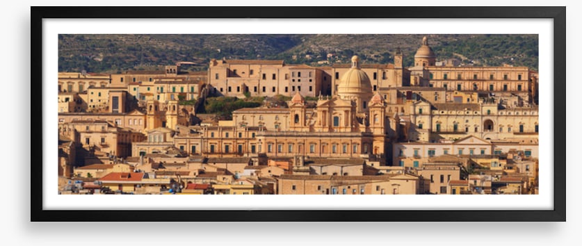 Noto rooftops panorama