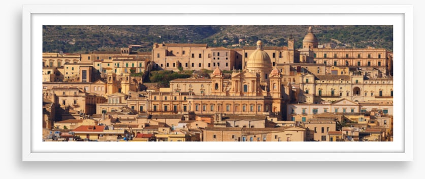 Noto rooftops panorama