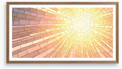 Golden sunrise mosaic