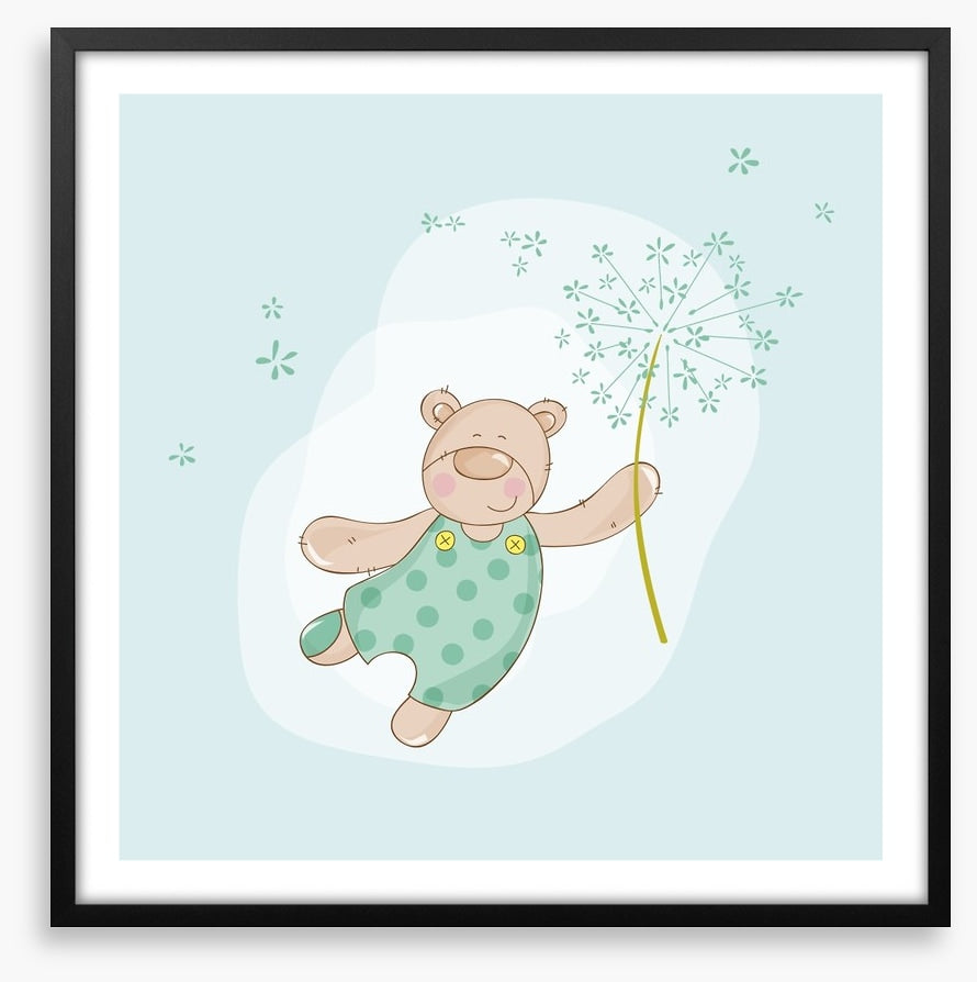 Baby bear in spring