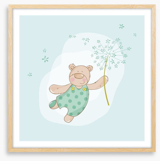 Baby bear in spring