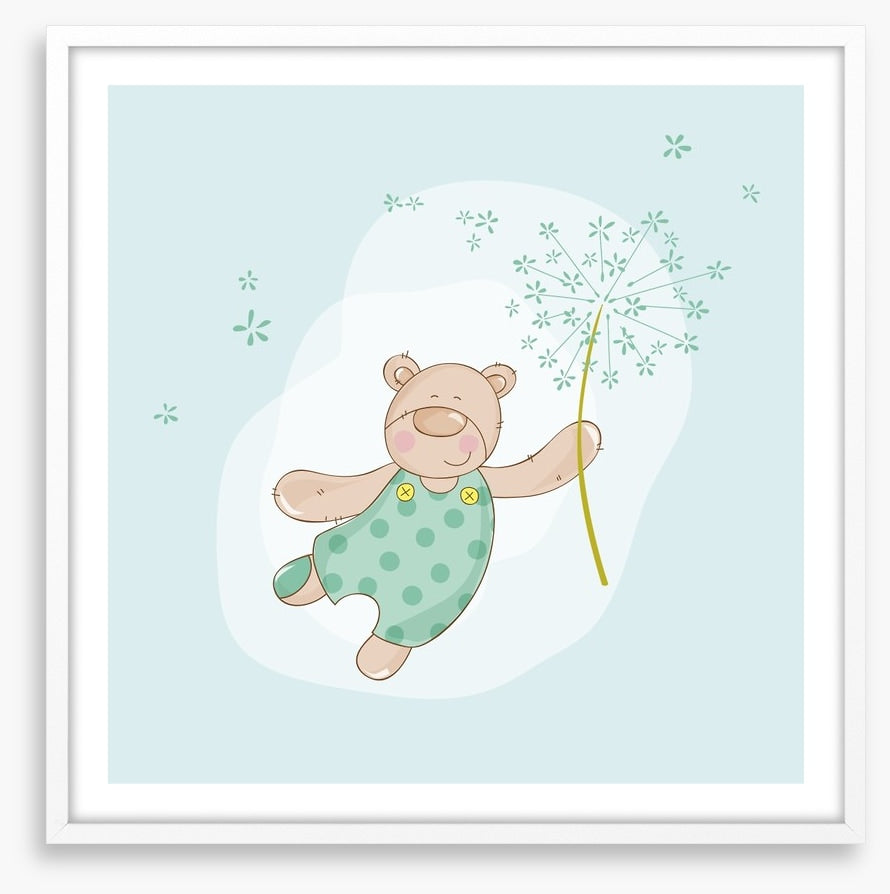 Baby bear in spring