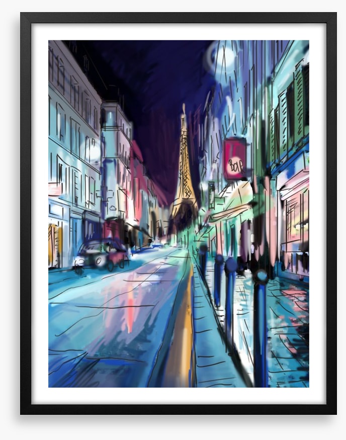 Rainy night in Paris