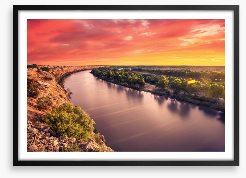 Murray river sunset