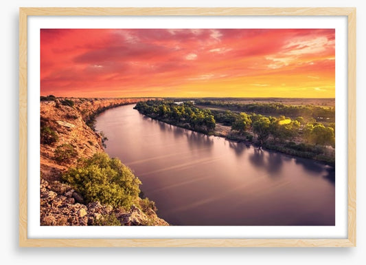 Murray river sunset