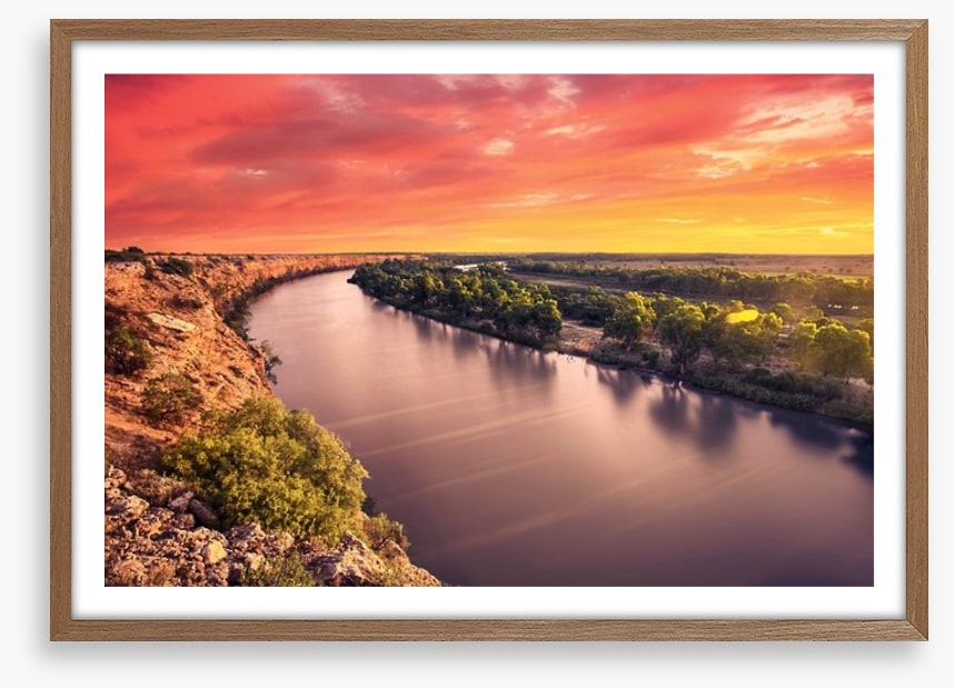 Murray river sunset