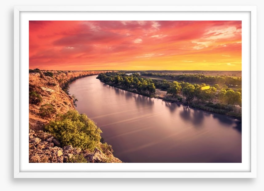 Murray river sunset