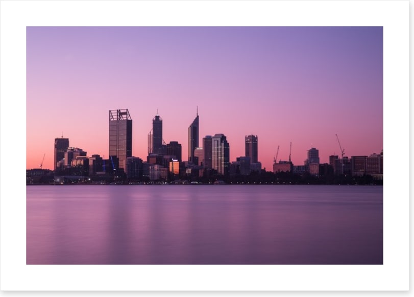 Perth in purple