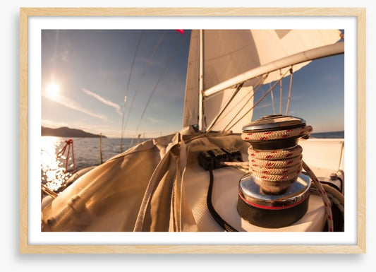 Sailing at sunset