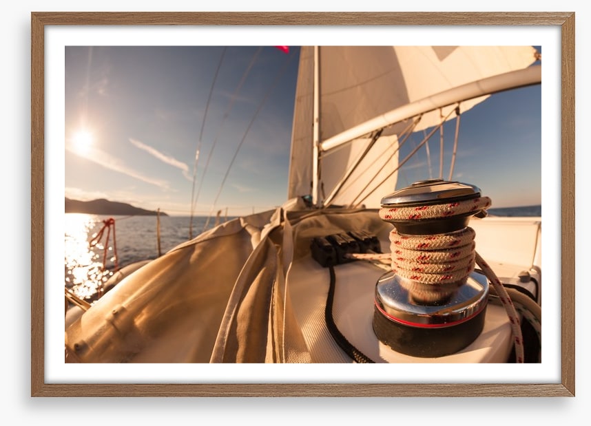 Sailing at sunset