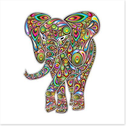 Psychedelic elephant