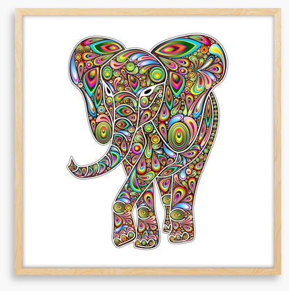 Psychedelic elephant