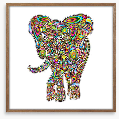Psychedelic elephant