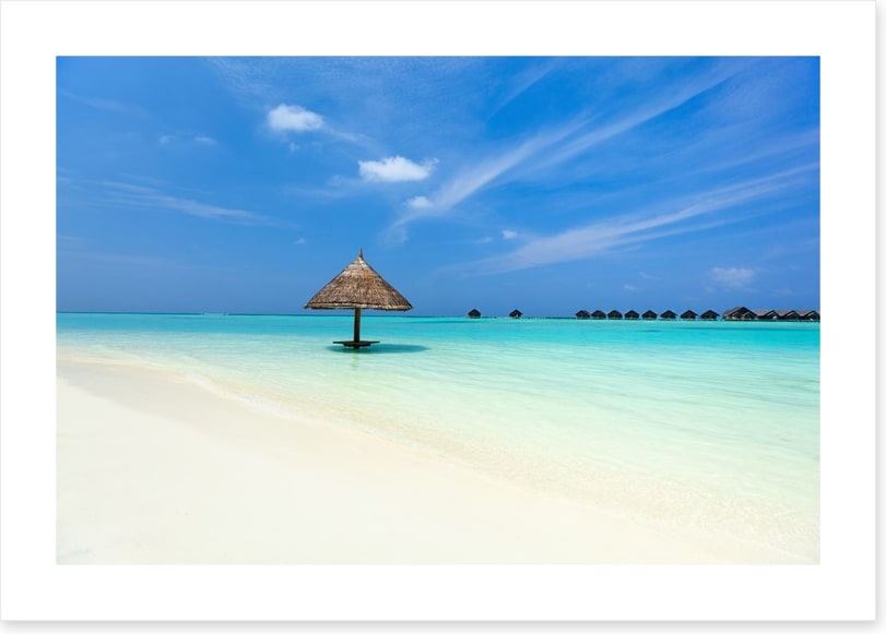 Tropical beach in the Maldives