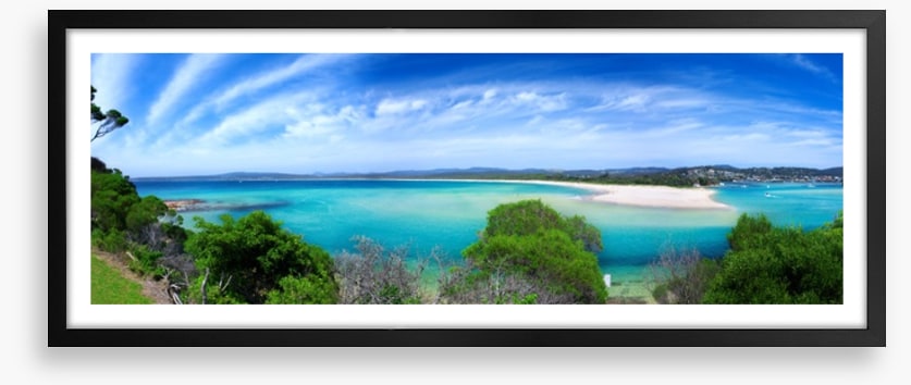 Blue bay panorama