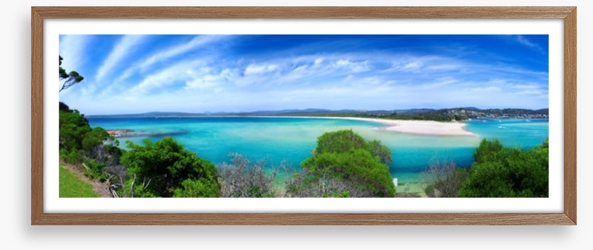 Blue bay panorama