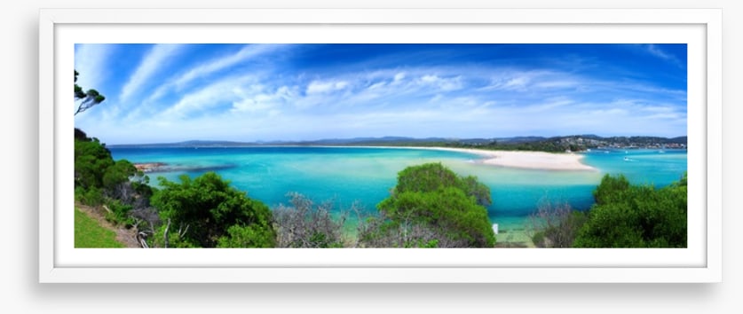 Blue bay panorama