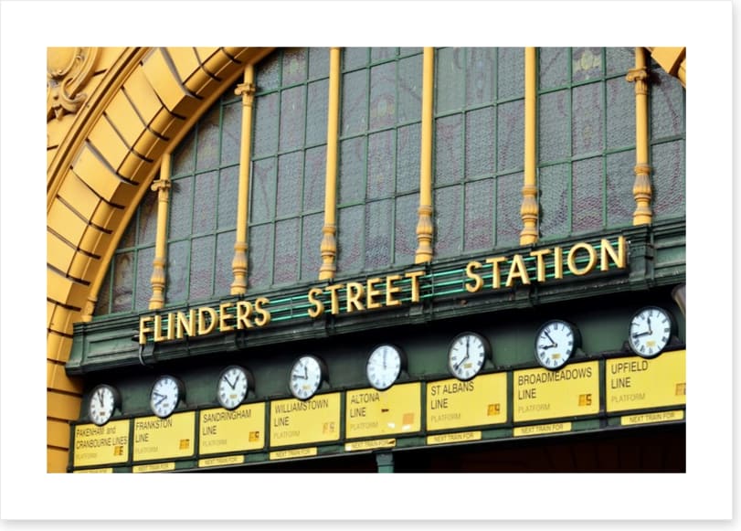 Iconic Flinders Street station