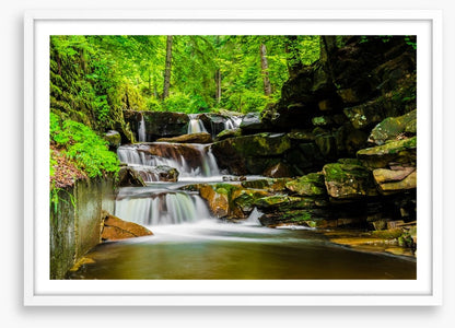 Green forest falls