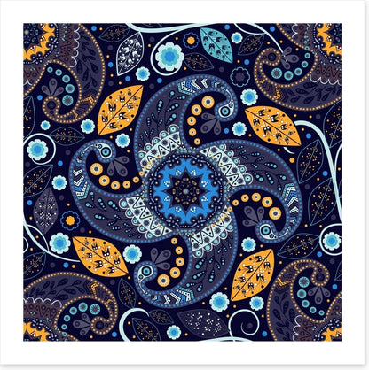 Paisley flower