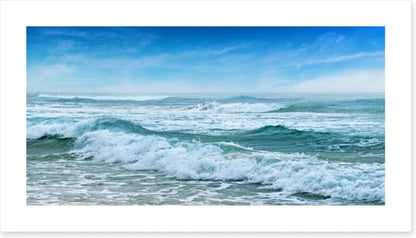 Lapping waves panorama