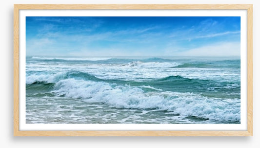 Lapping waves panorama