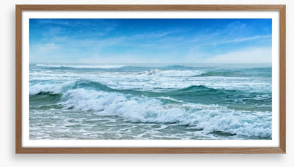 Lapping waves panorama