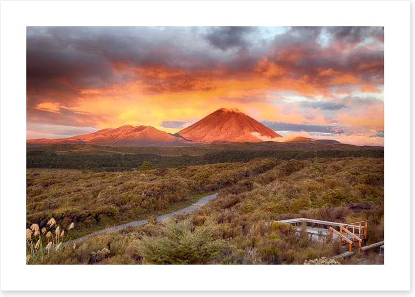 Sunset at Mt Ngauruhoe