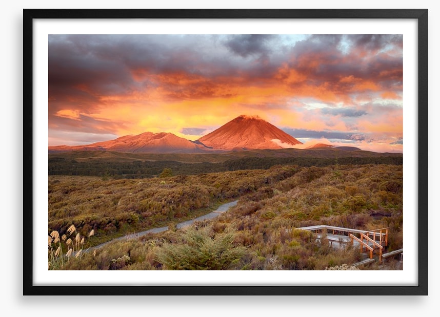 Sunset at Mt Ngauruhoe