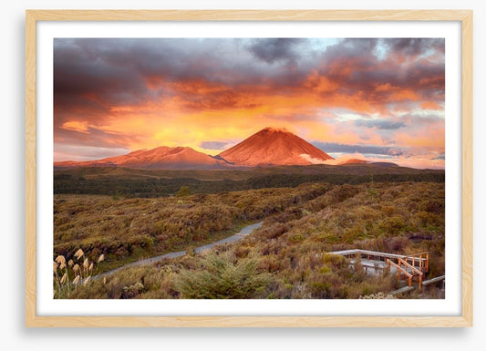 Sunset at Mt Ngauruhoe