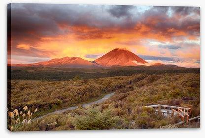 Sunset at Mt Ngauruhoe