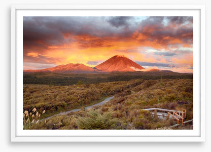 Sunset at Mt Ngauruhoe