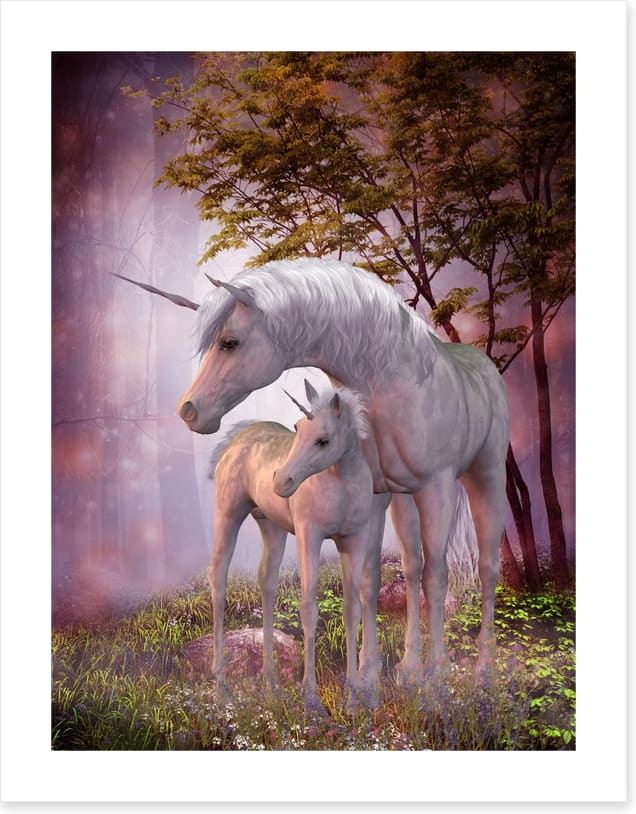 Unicorn foal and mum