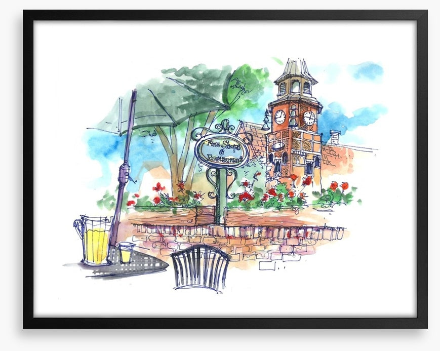 Cafe by the church