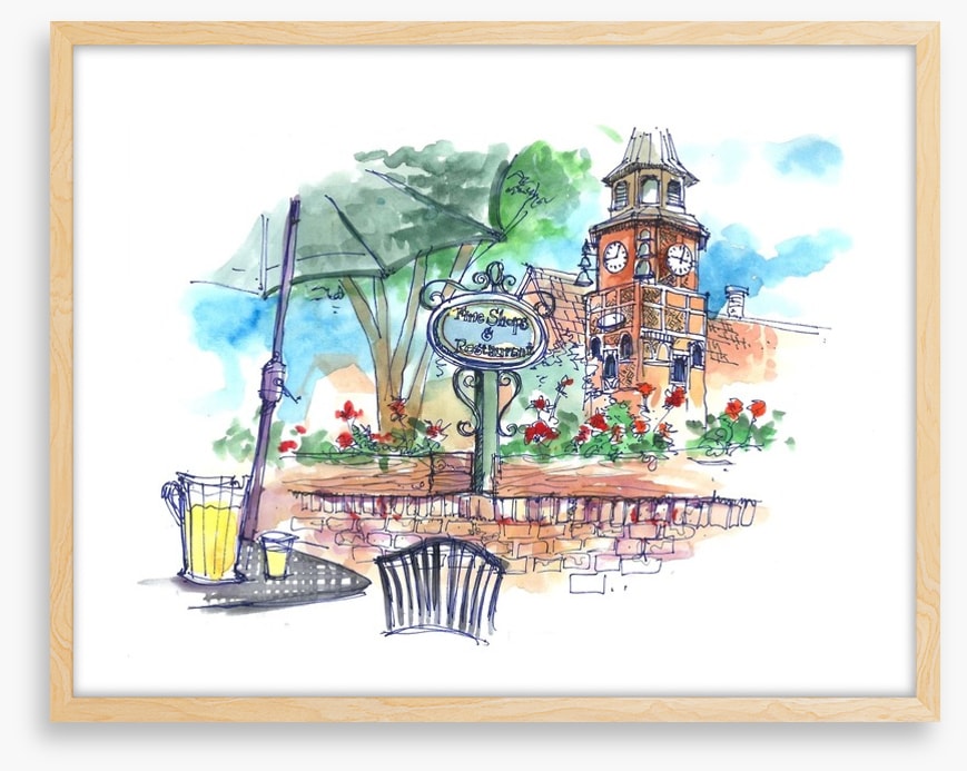 Cafe by the church