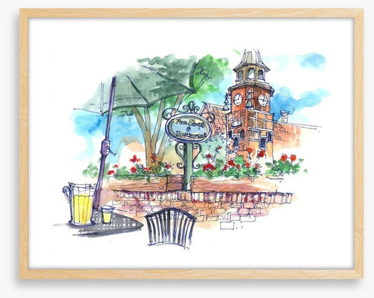 Cafe by the church