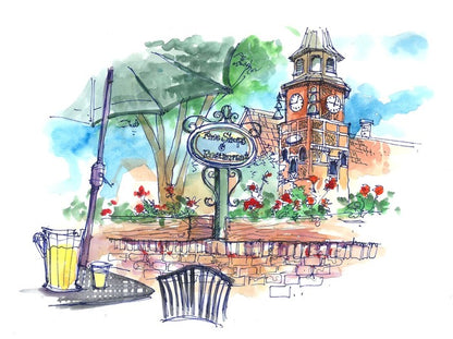 Cafe by the church