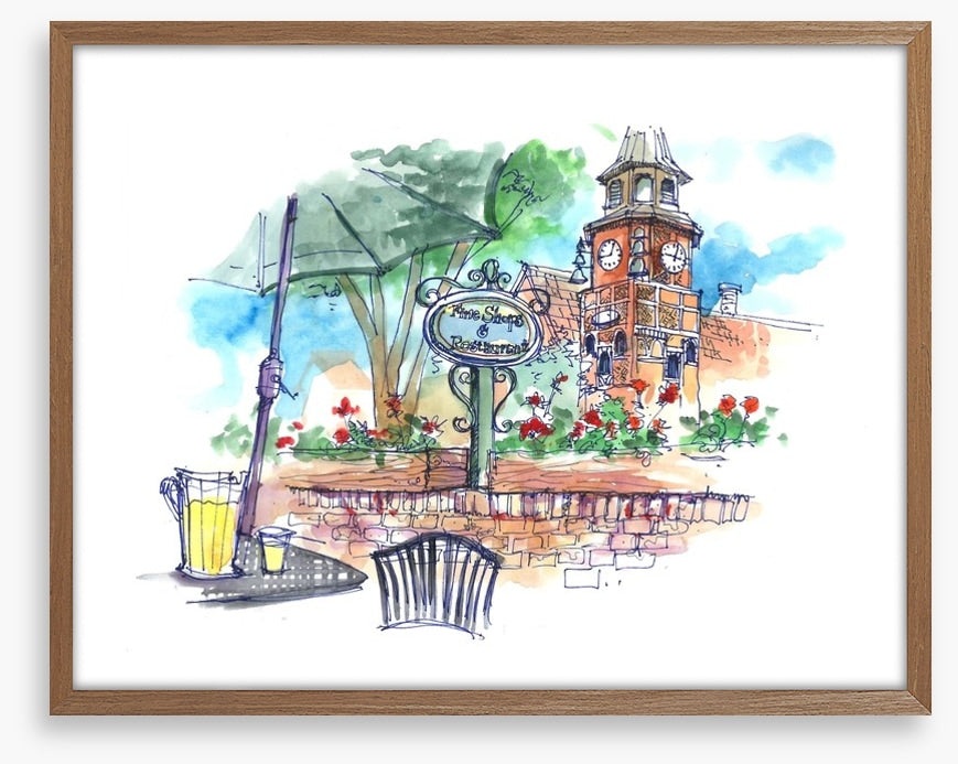 Cafe by the church