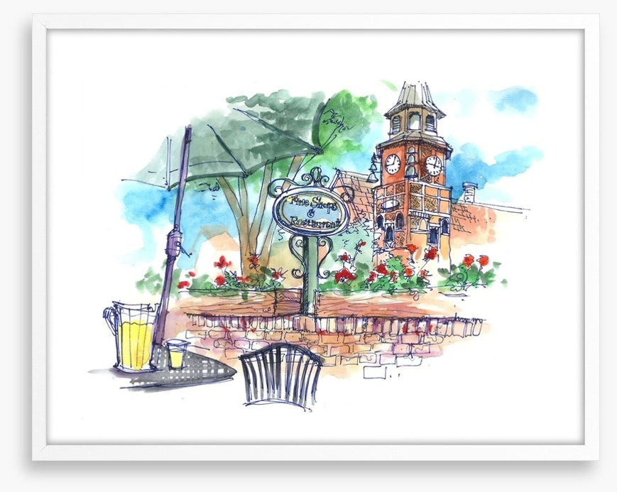 Cafe by the church