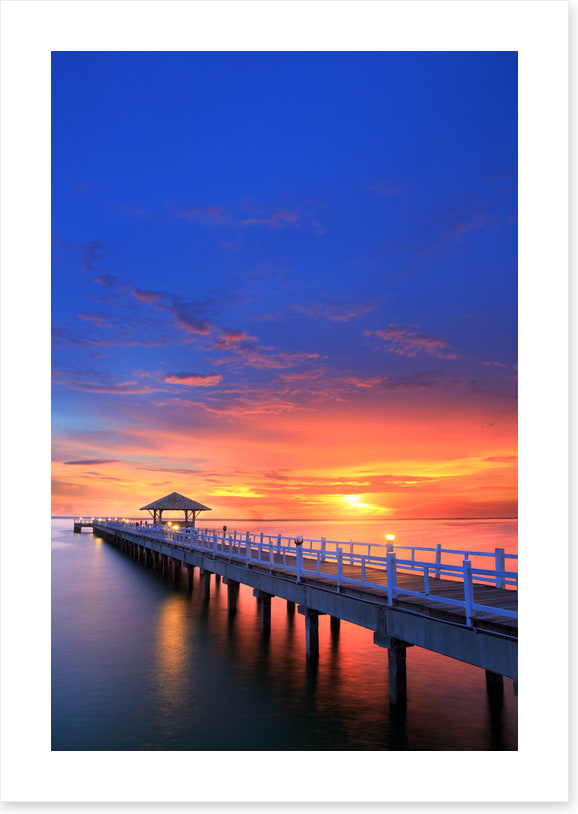 Ocean on fire