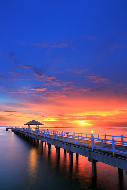 Ocean on fire