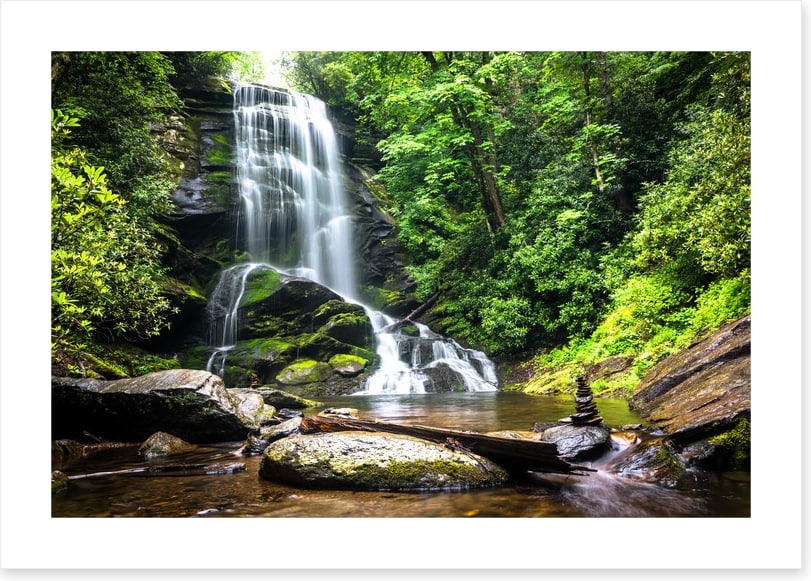 Mountain forest falls